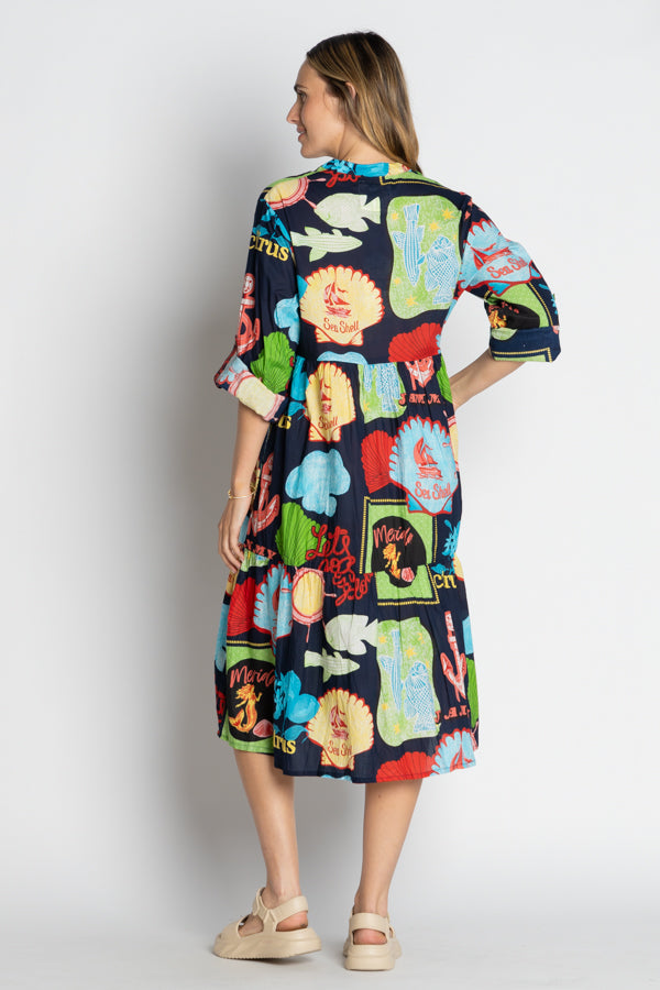 Lula Life Melrose Midi Navy