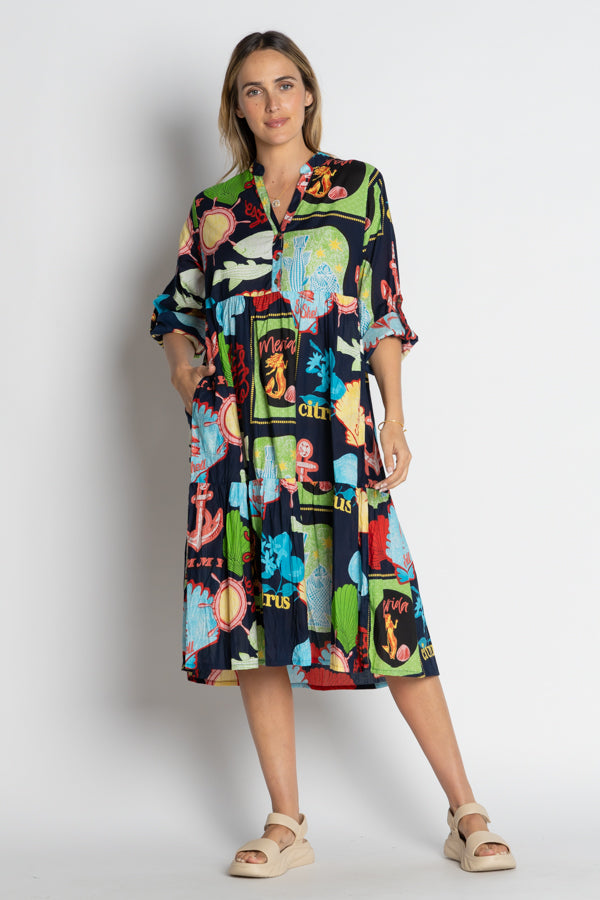 Lula Life Melrose Midi Navy