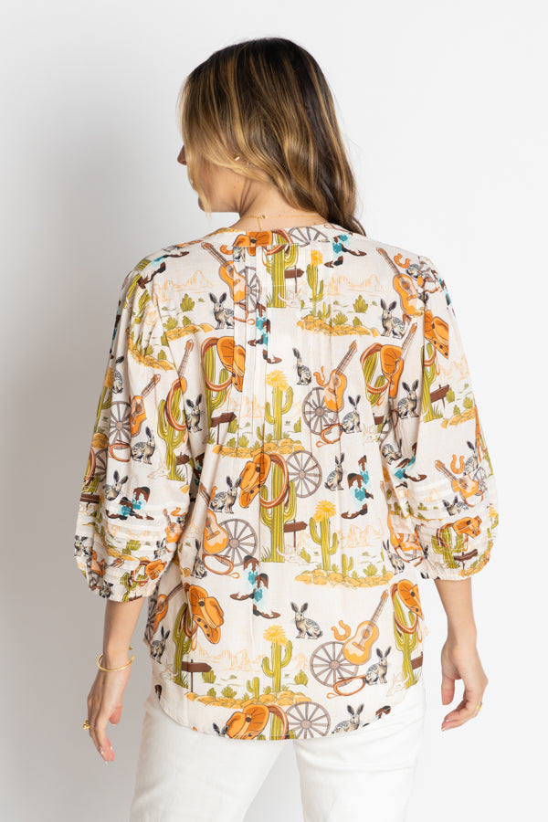 Lula Life Prairie Shirt White