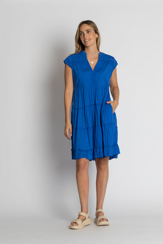 Lula Life Shayna Tiered Dress Ocean