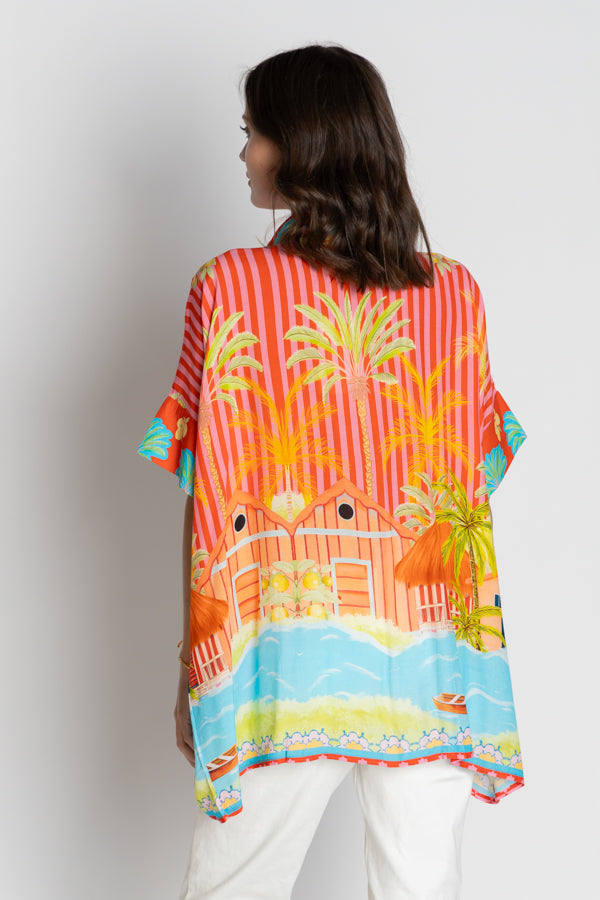 Lula Soul Mardiva Kaftan Shirt Melon