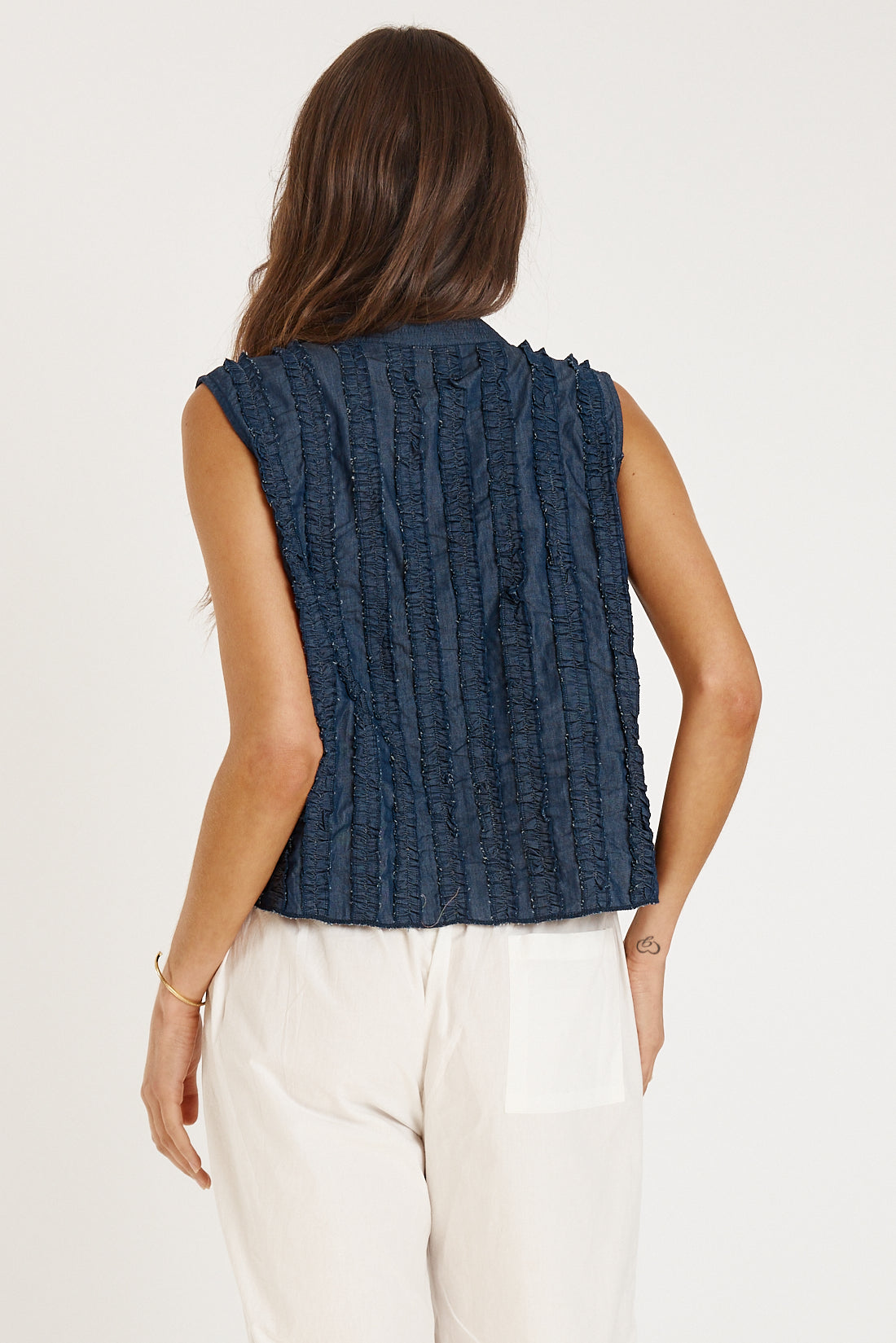 Rubyyaya Camargue Denim Top Denim