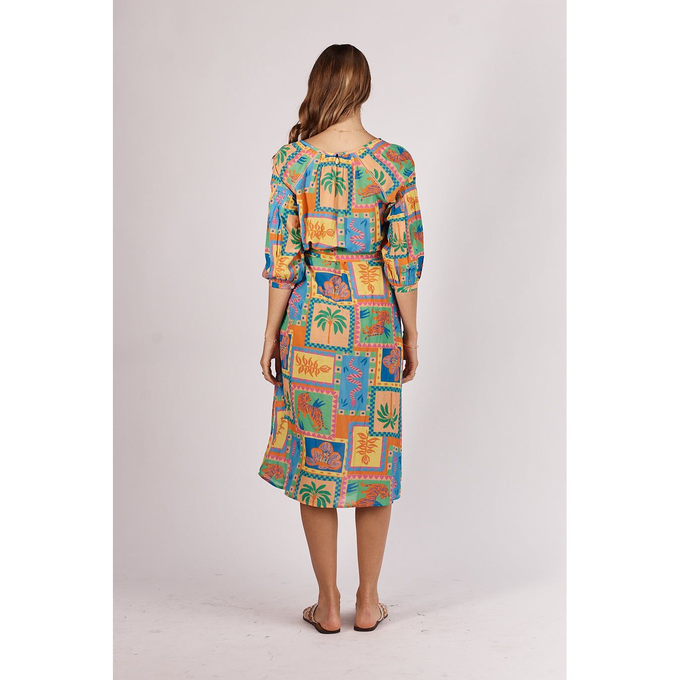 Ruby yaya COWGIRL KAFTAN (GREEN OR NATURAL)