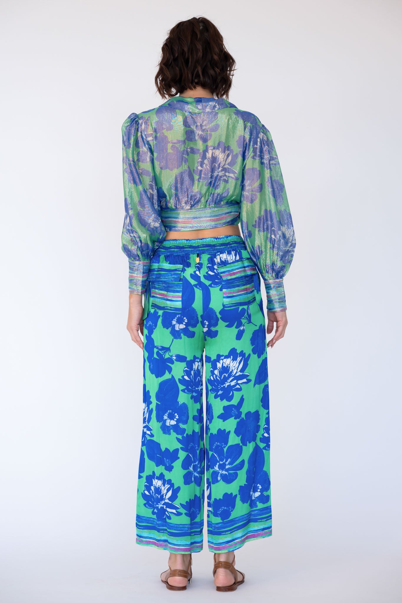 Rubyyaya Sunrise Wrap Shirt Blue