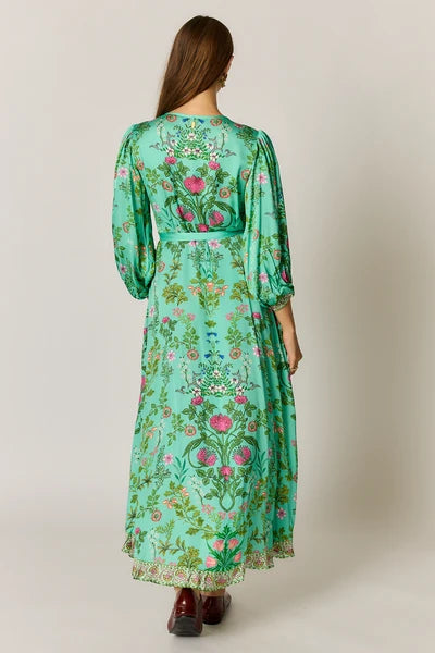 Rubyyaya Tatiana Wrap Dress Green