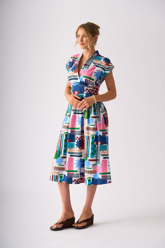 Foil Gifted Dress Del Sol