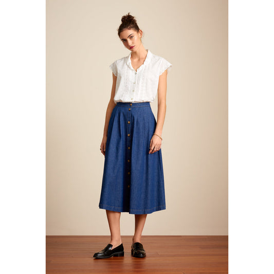 King Louie Esther skirt chambray