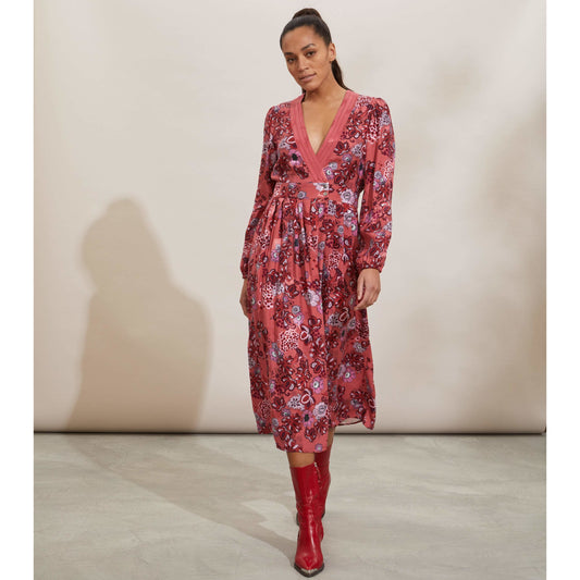 Odd Molly Jacqueline Dress Cranberry