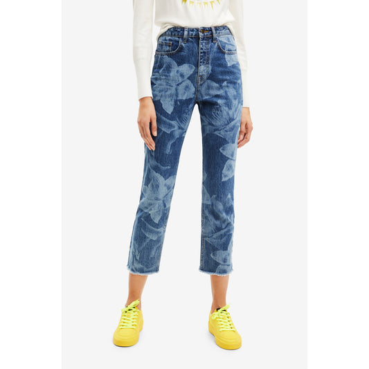 Desigual Denim Cropped Trousers 22WWDD20