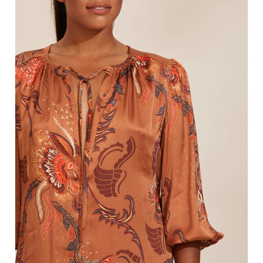 Odd Molly Still Smiling Coconut Brown Dress