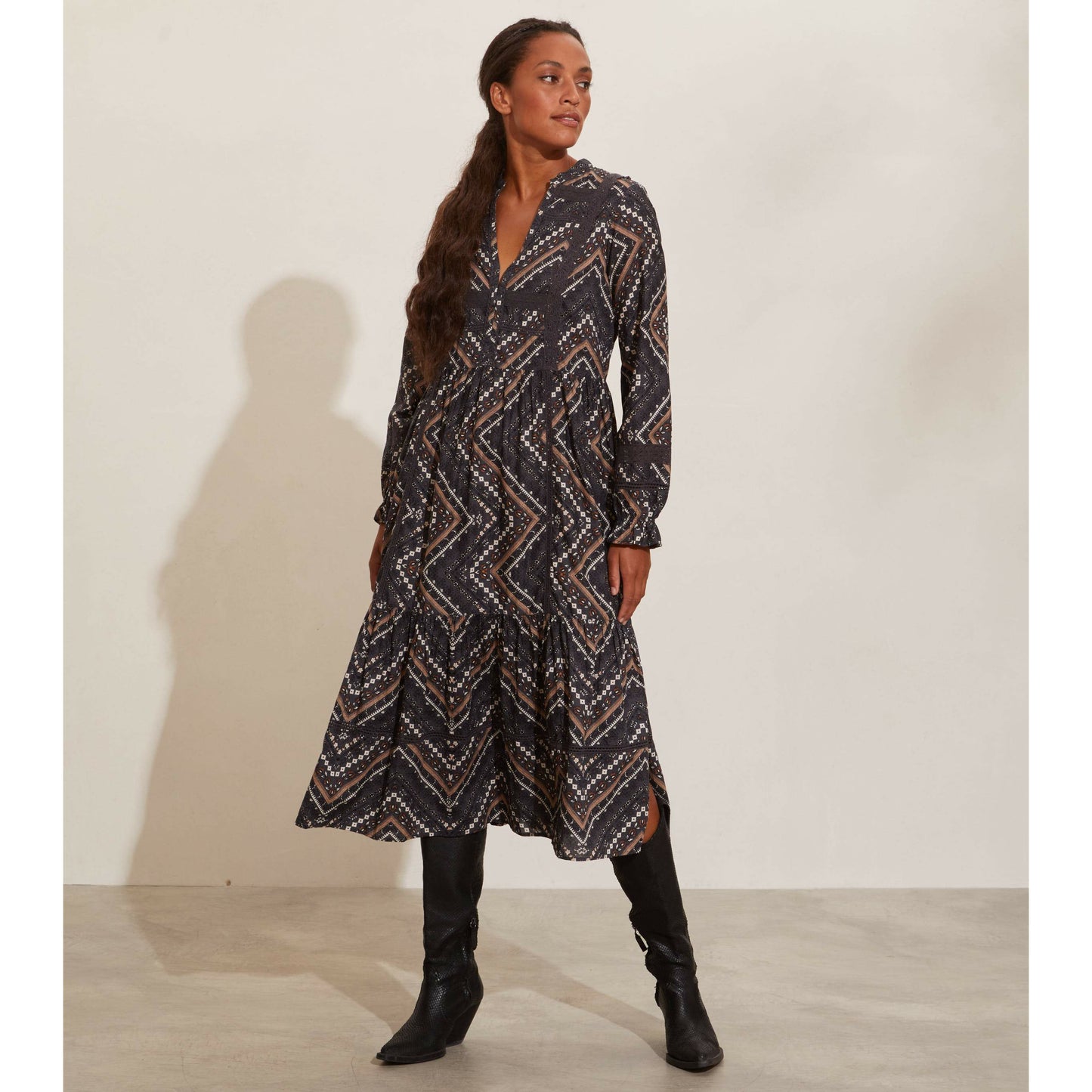 Odd Molly Jessie Dress Deep Asphalt
