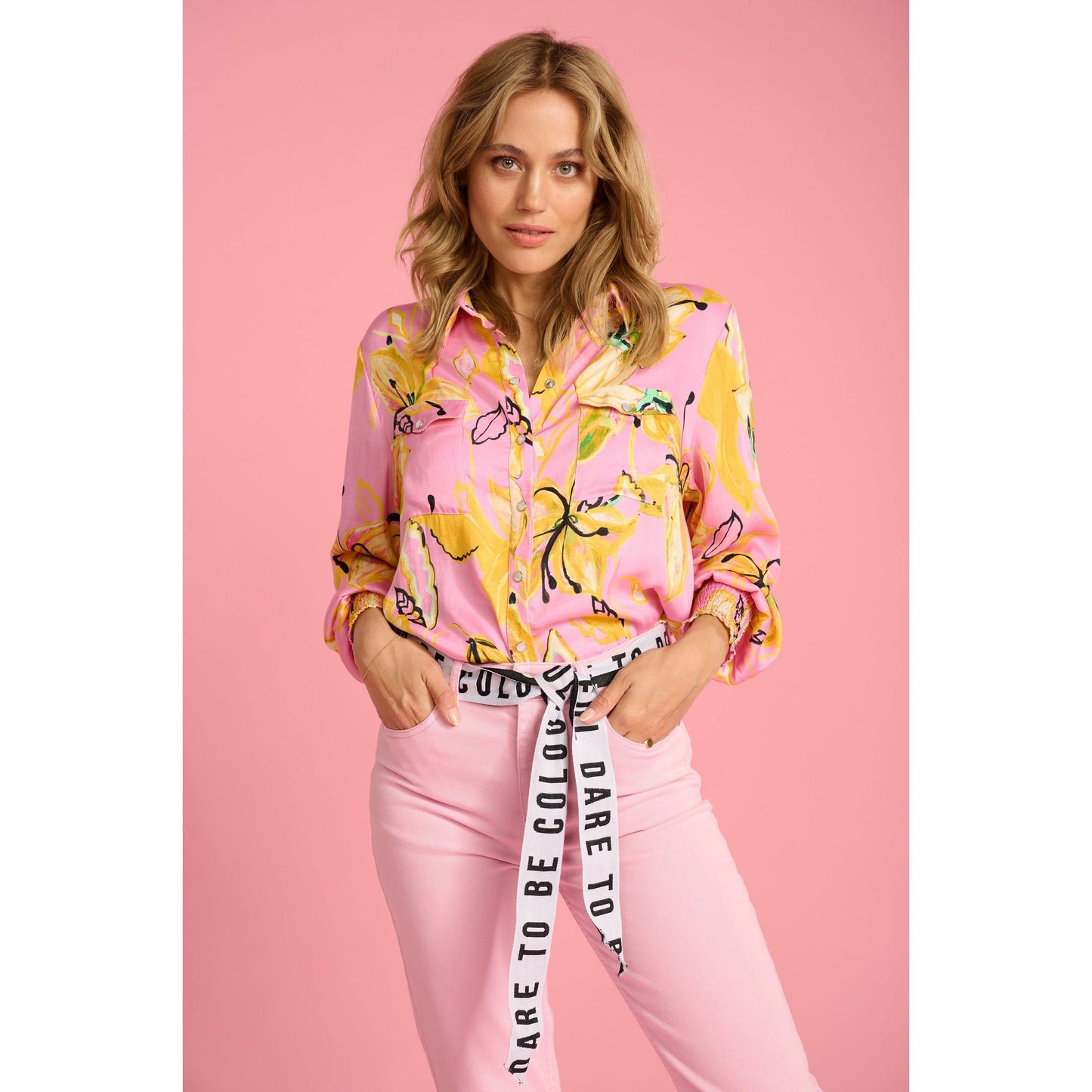 POM MILA LILY CANDY PINK BLOUSE