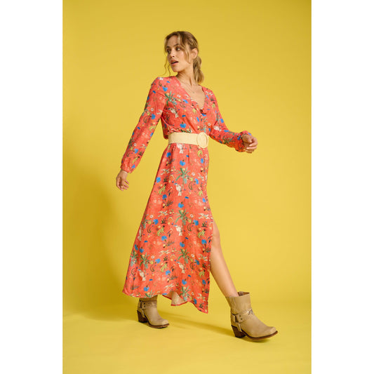 POM Wild Empire Papaya Dress