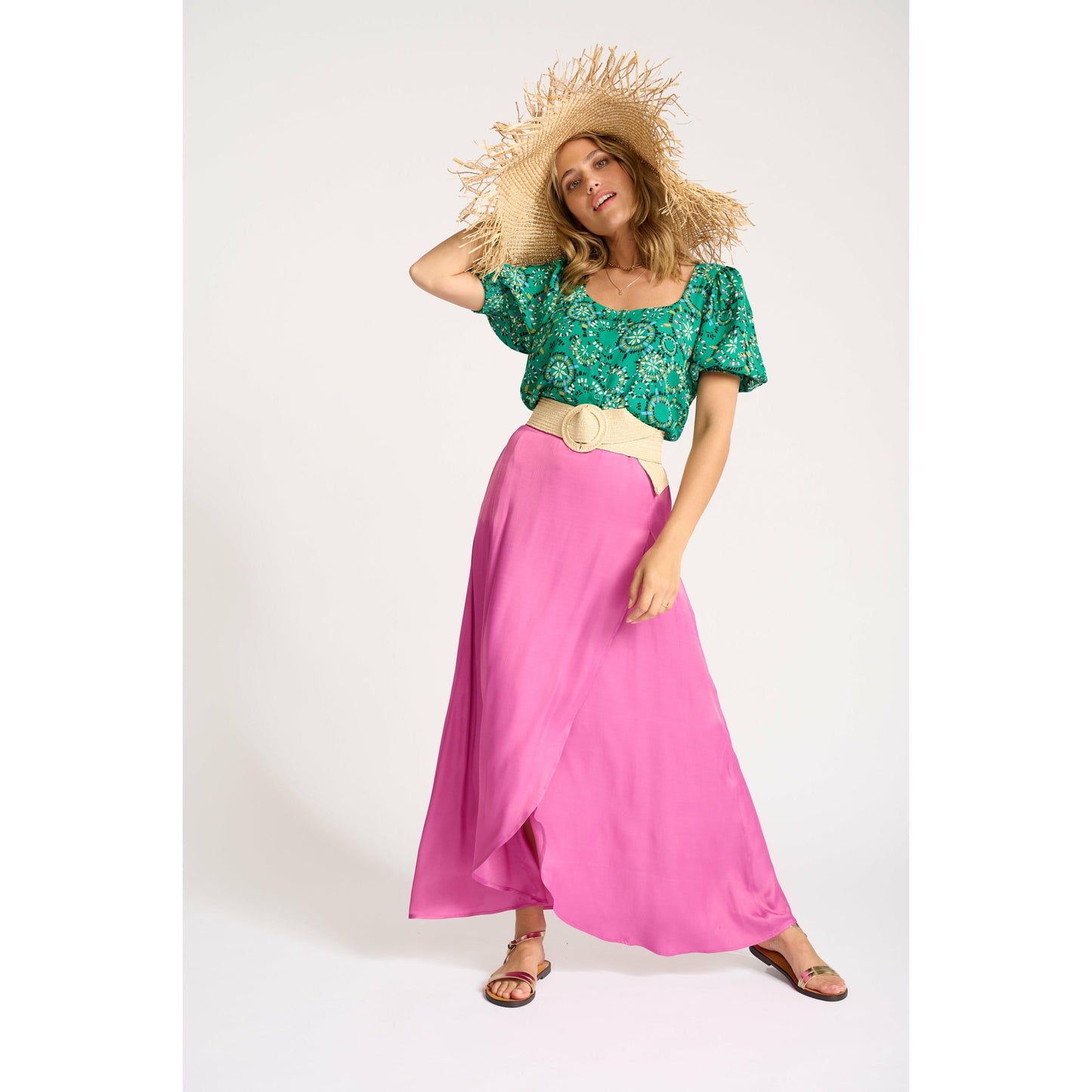 POM SUE ORCHID FUCHSIA SKIRT