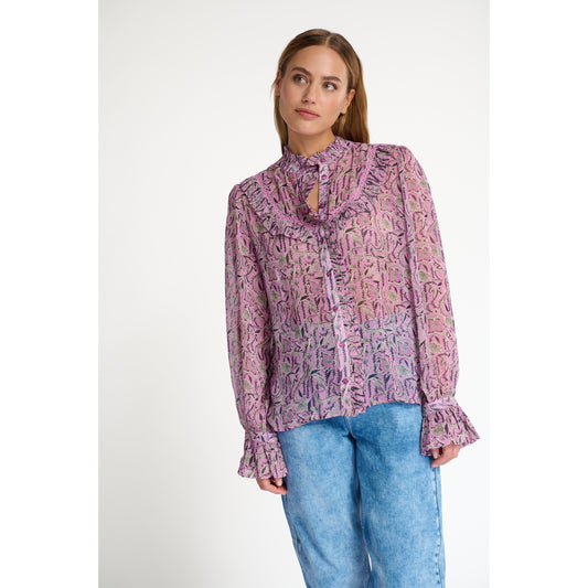 POM Blouse Flows Mauve Pink SP 6941