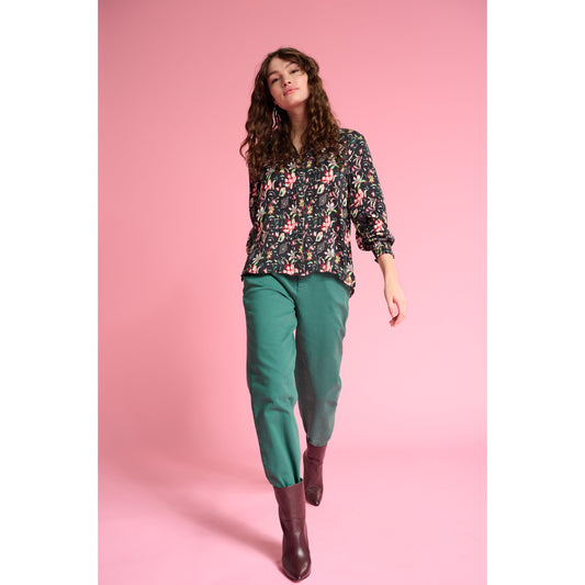 POM Blouse Molly Flower Blaze SP7047