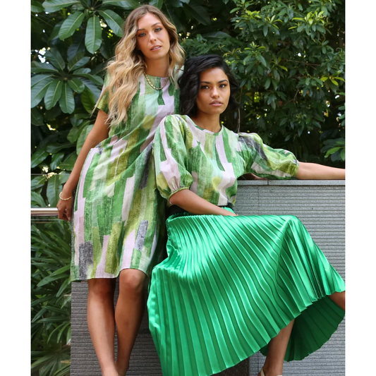 Olga De Polga Providencia Blouse Mountain Green