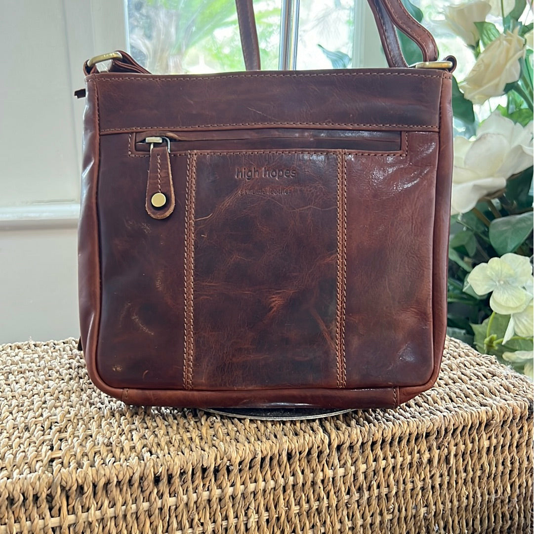 Leather Crossbody Bag 21035