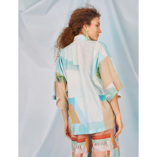 Benta Geo Swim Kimono