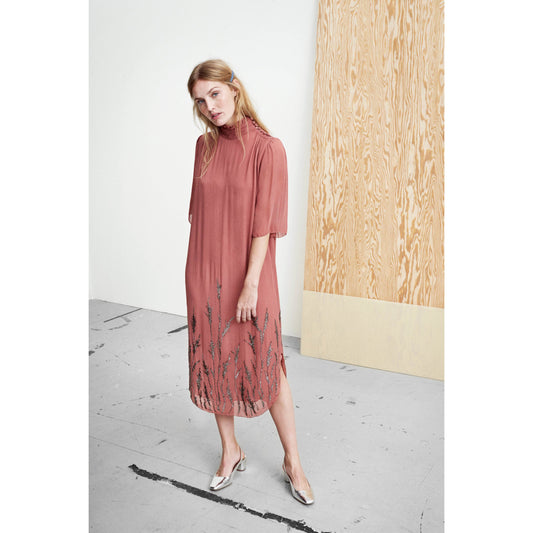 Noa Noa Beaded Cedarwood Dress