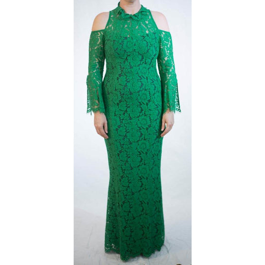 Moss and Spy Emerald Green Lace gown Size 12