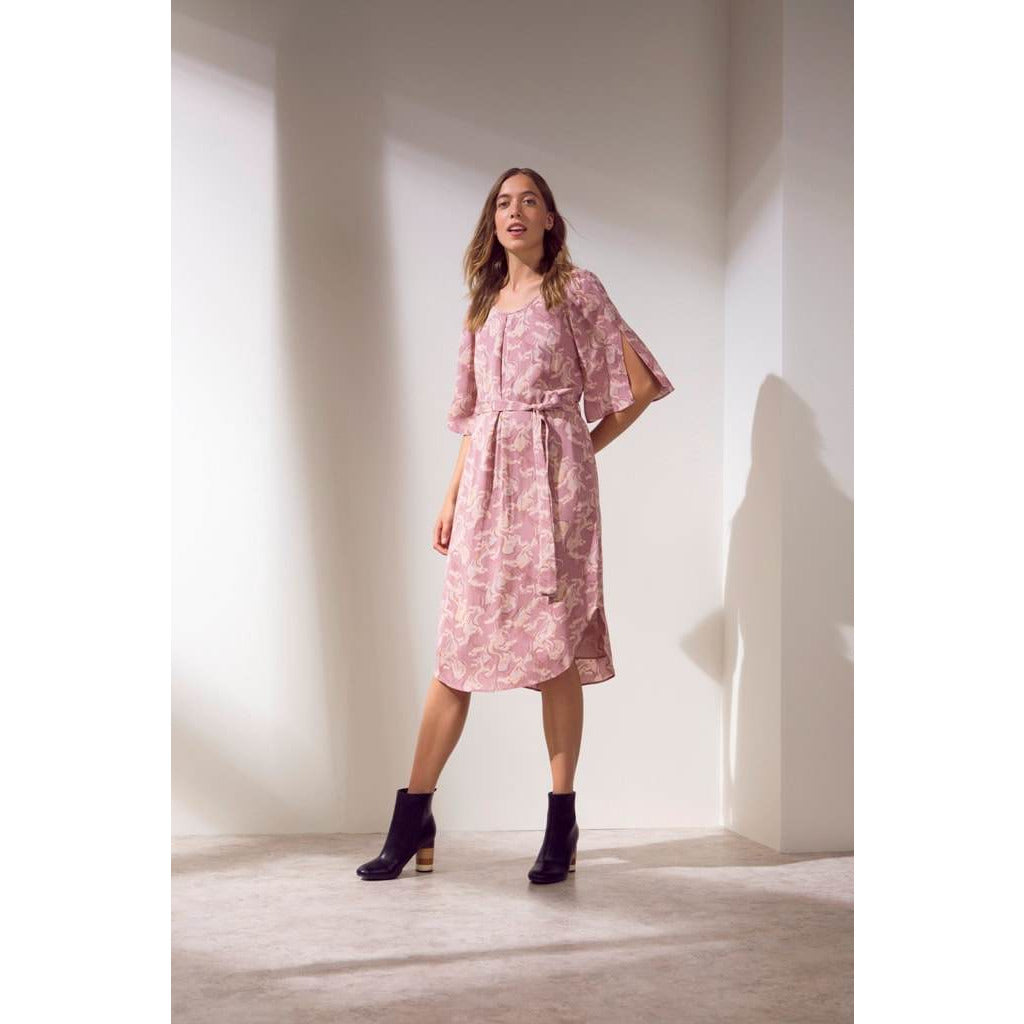 NOA NOA VISCOSE CREPE PINK PRINT