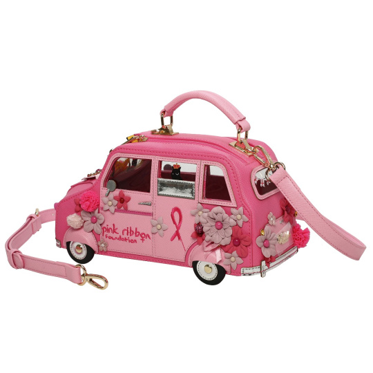 Vendula Pink Ribbon London Cats & Corgies Pink Taxi