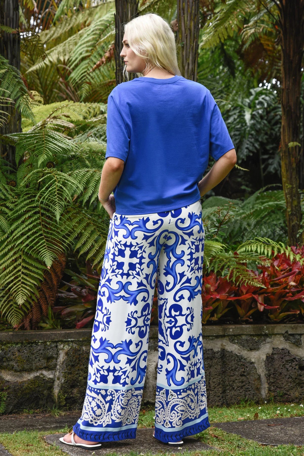 Curate Take Your Lead Pant Blue Tile