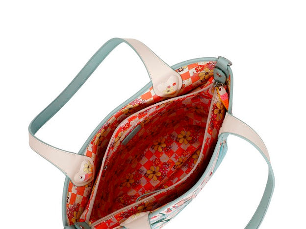 Vendula sands reversible tote and pouch