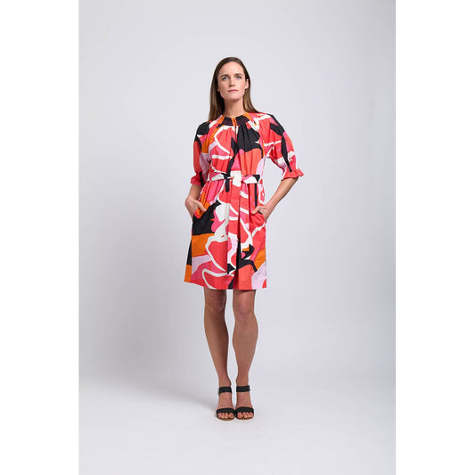 Foil Shirr Genius Dress Lush