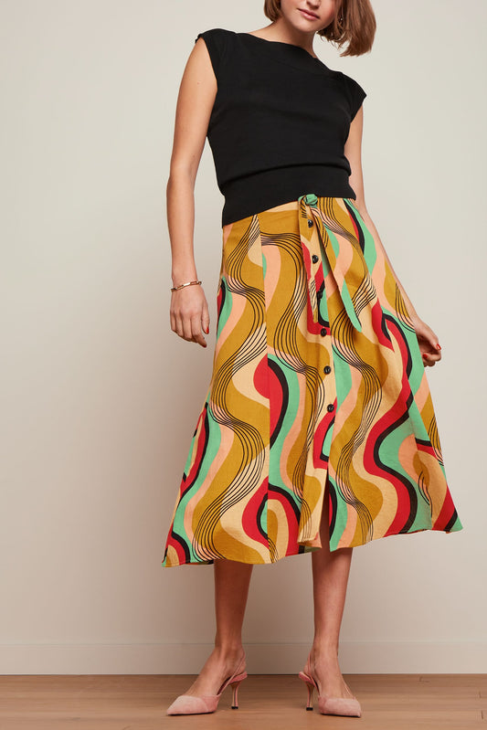 King Louie Judy Midi Skirt Falaise