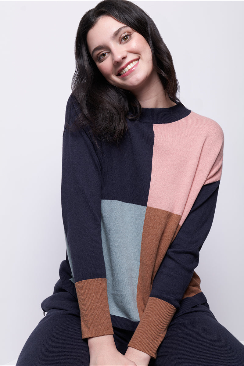 Foil Looking Sharp Sweater Midnight Mix