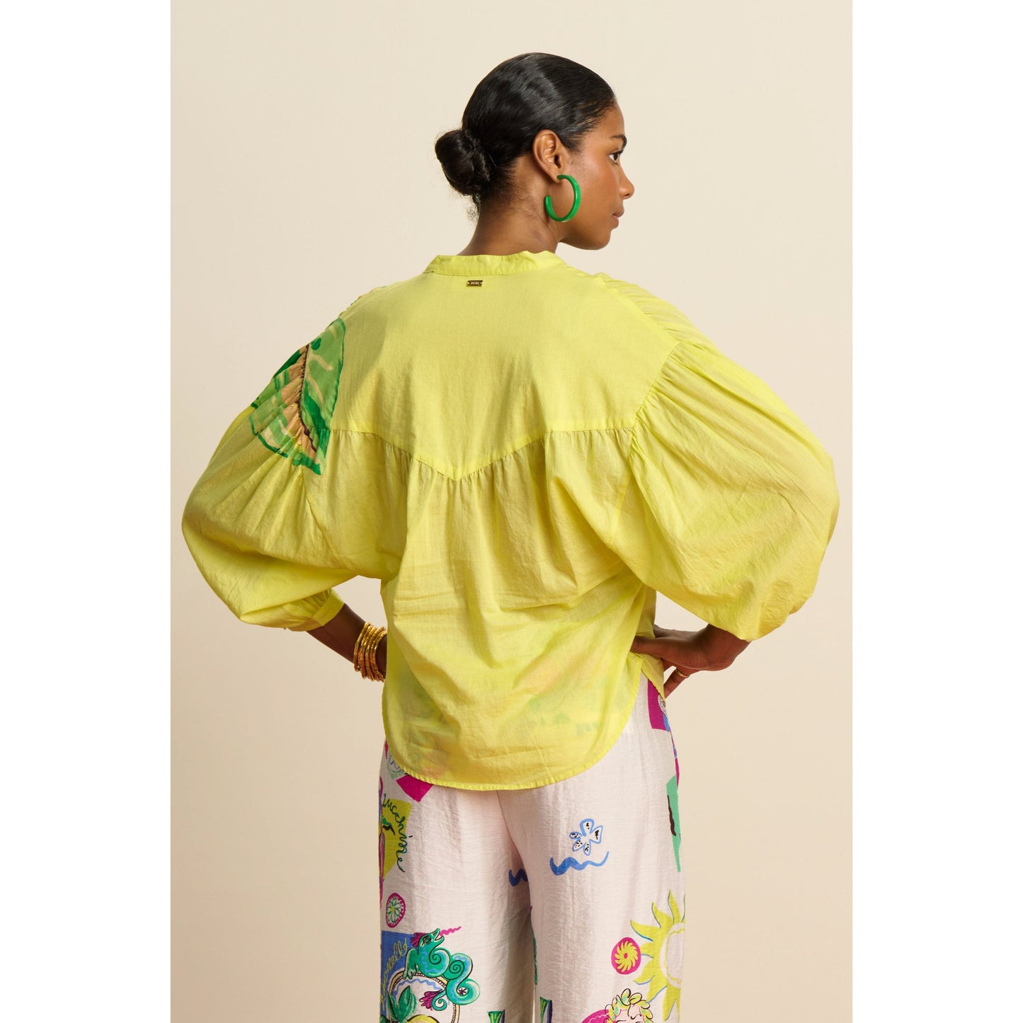 POM Lemon yellow blouse SP7803