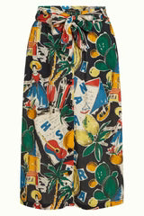 King Louie Lola Button Skirt Tropez
