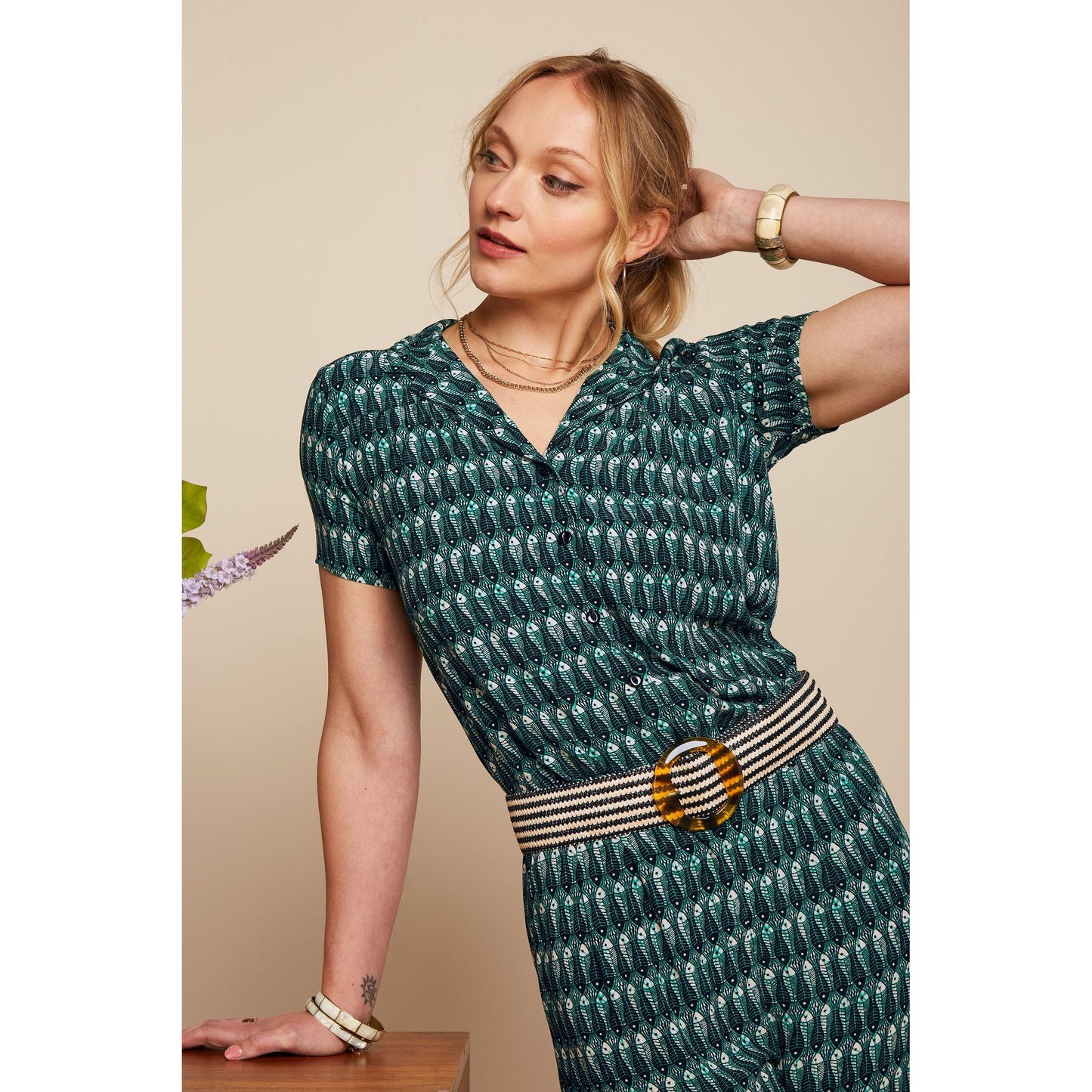 King Louie Raffia Belts (Brown, Yellow, Green or Black & White)