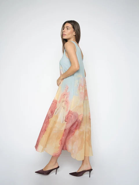 Mos Mosh Nylo Landscape Dress Skyway