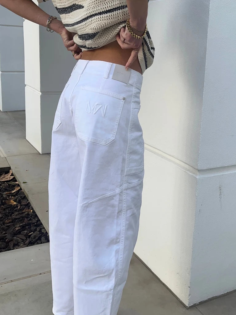 Mos Mosh Rosy Bianco Pant White