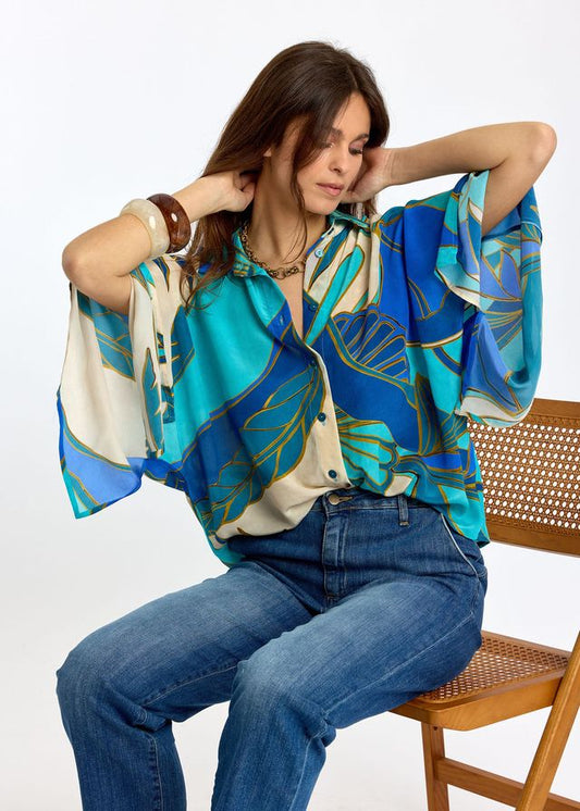 Lauren Vidal Rafael Turkis Blouse