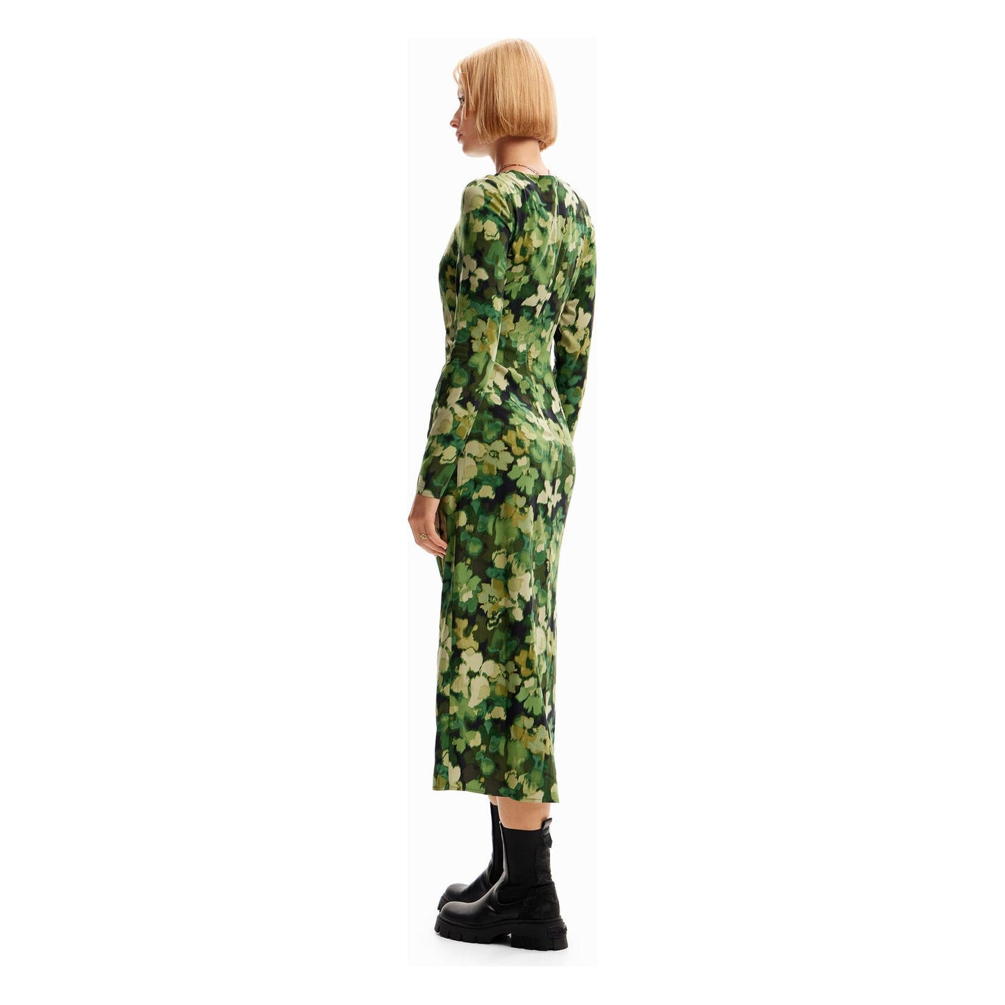 Desigual Knit L/S Dress Kaki 23WWVW99