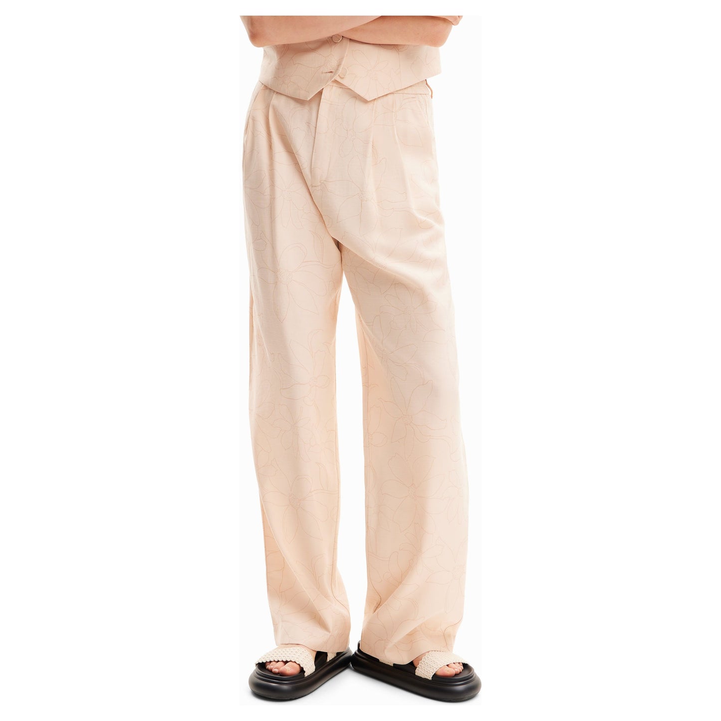Desigual Trousers 24SWPW32 Crudo