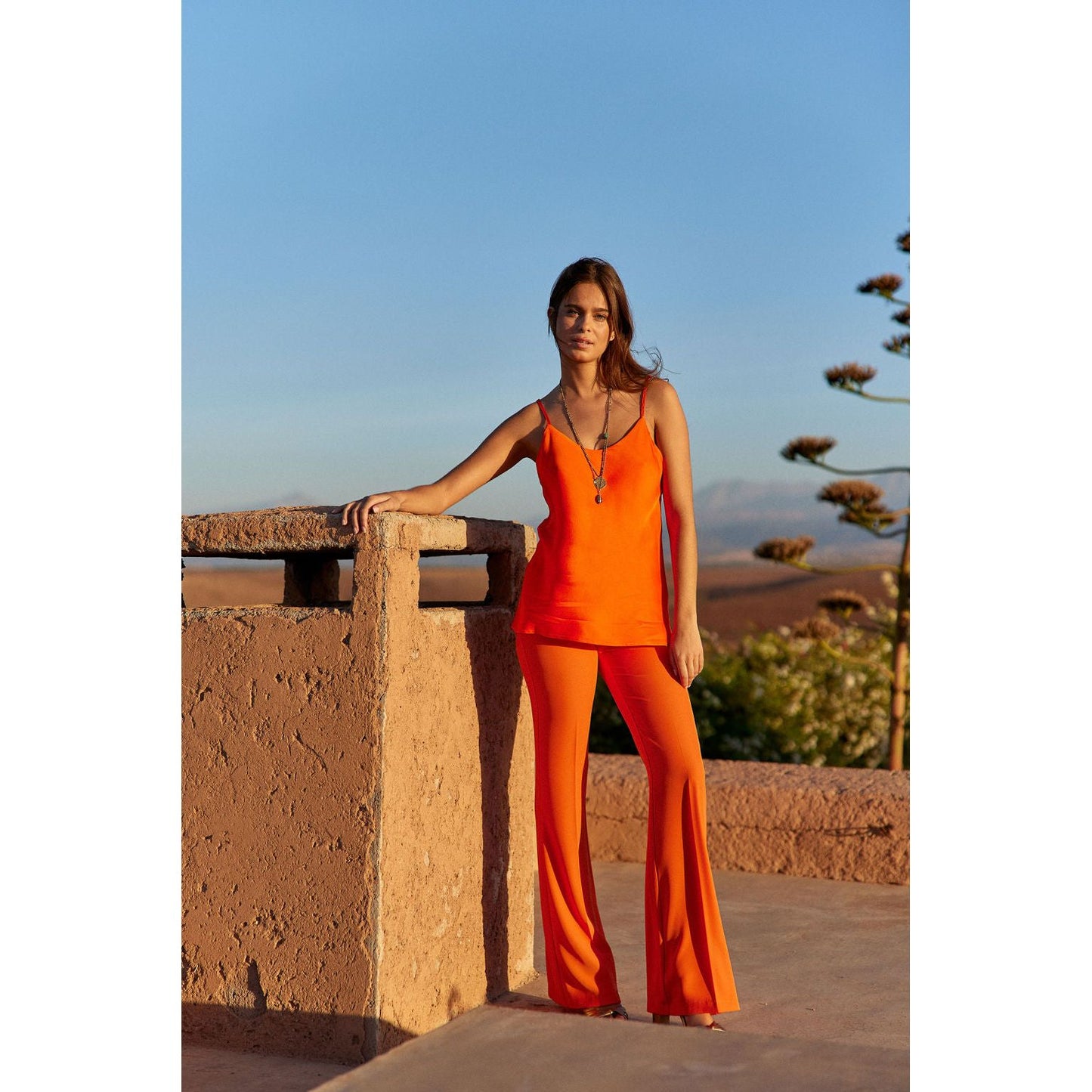 Lauren Vidal Orange Top