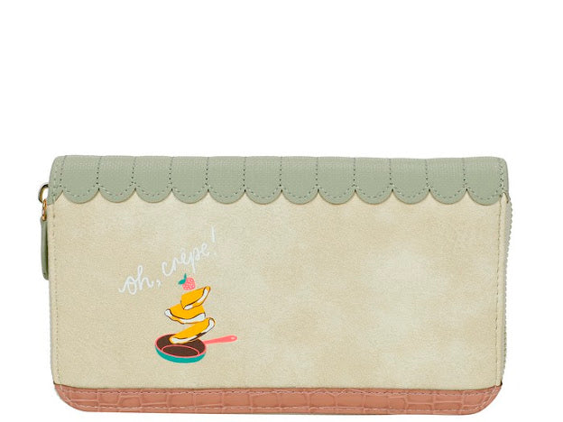 Vendula La Petite crêperie large zip around wallet