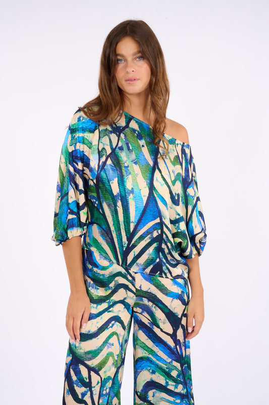 Lauren Vidal Birdy Blue Blouse