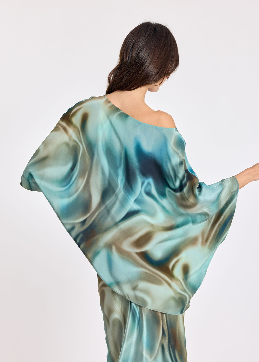 Lauren Vidal Kisa Green Blouse