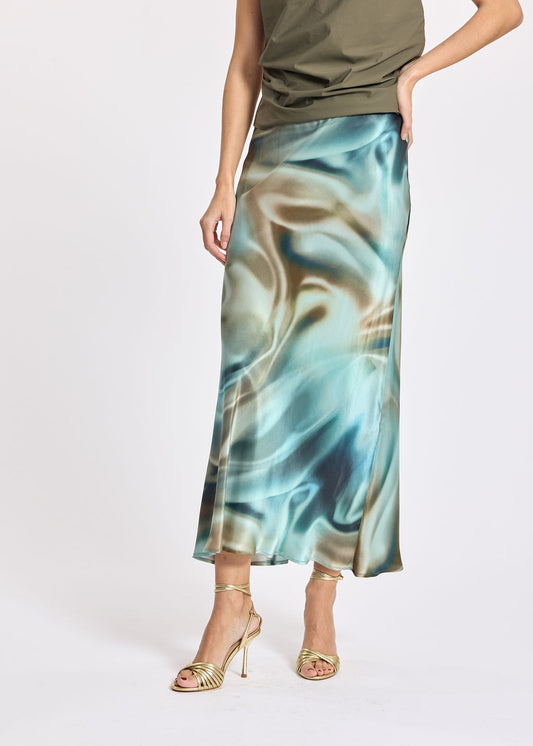 Lauren Vidal Vera Green Skirt