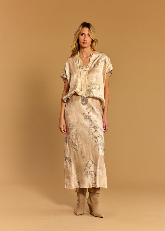Lauren Vidal Luana Beige Top