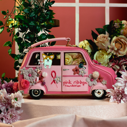 Vendula Pink Ribbon London Cats & Corgies Pink Taxi