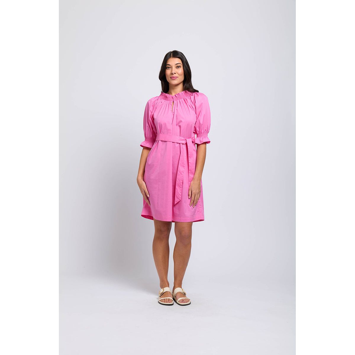 Foil Eye Candy Dress (Pink or Kelly)