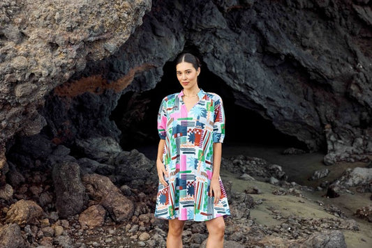 Foil Up And Coming Dress Del Sol