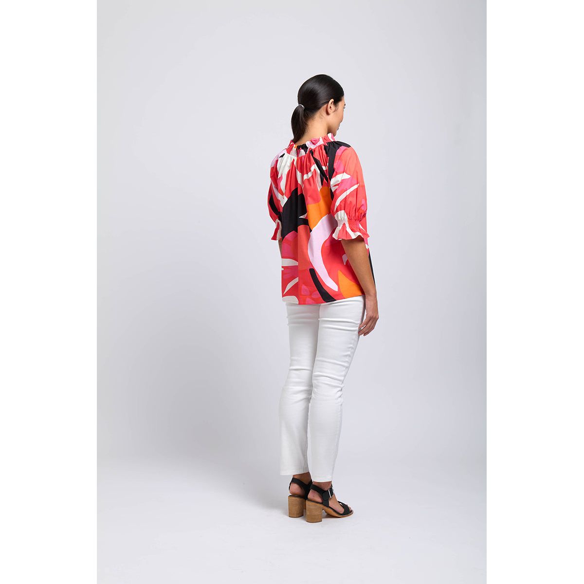 Foil Shirr Genius Top Lush